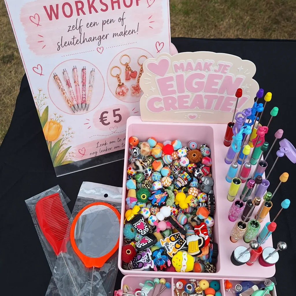Workshop waar iedereen een eigen creatie kon maken